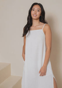 Latte Love Crinkle Cotton Gauze Maxi Dress