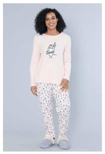 Funsport Sundae Print Knit Pajama Set