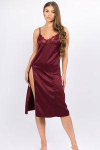 Just Sexy Lingerie Satin Slip Dress Set